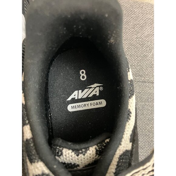 Avia Black White Spotted Sneakers Size 8 - Picture 4 of 5